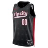 Camiseta Hombre NBA Portland Trail Blazers Personalizadas 2024-25 Nike City Edition Negro Swingman